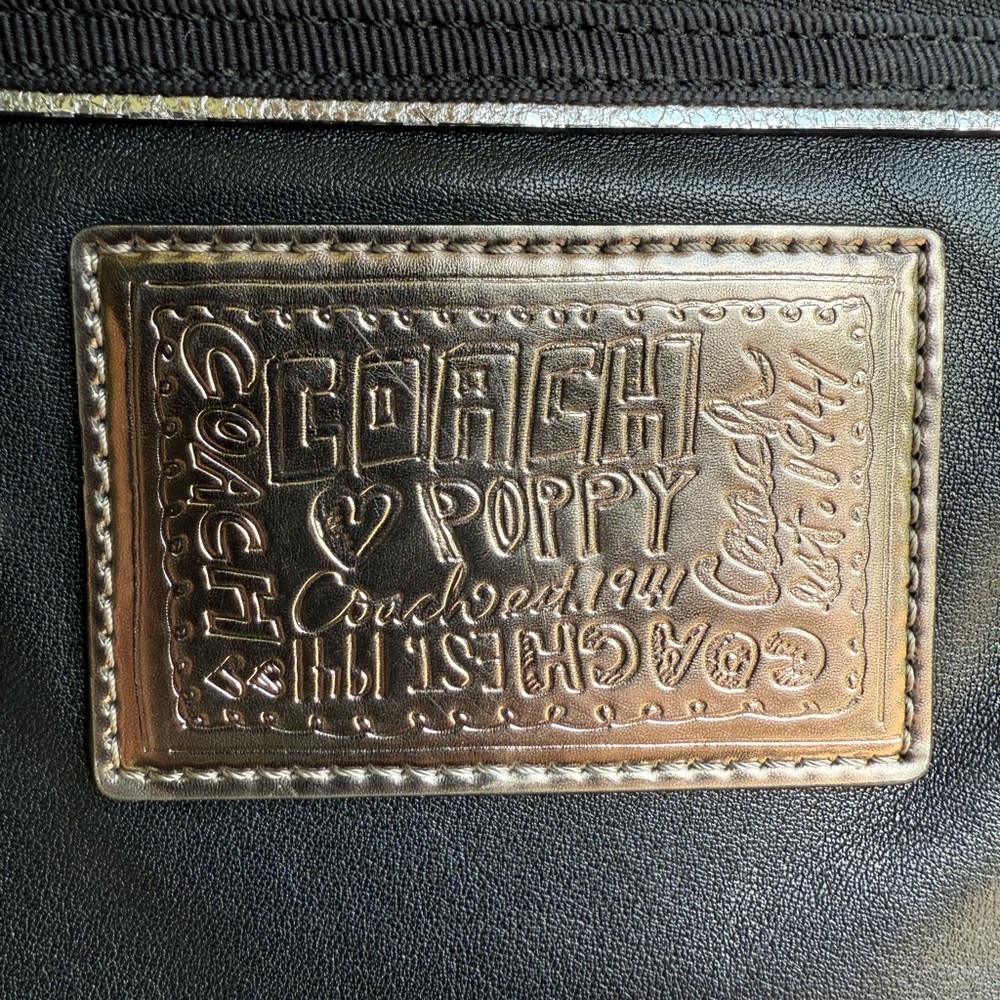 Coach Poppy Glam Tote – Style F0967-13820 🖤 - Picture 7 of 14